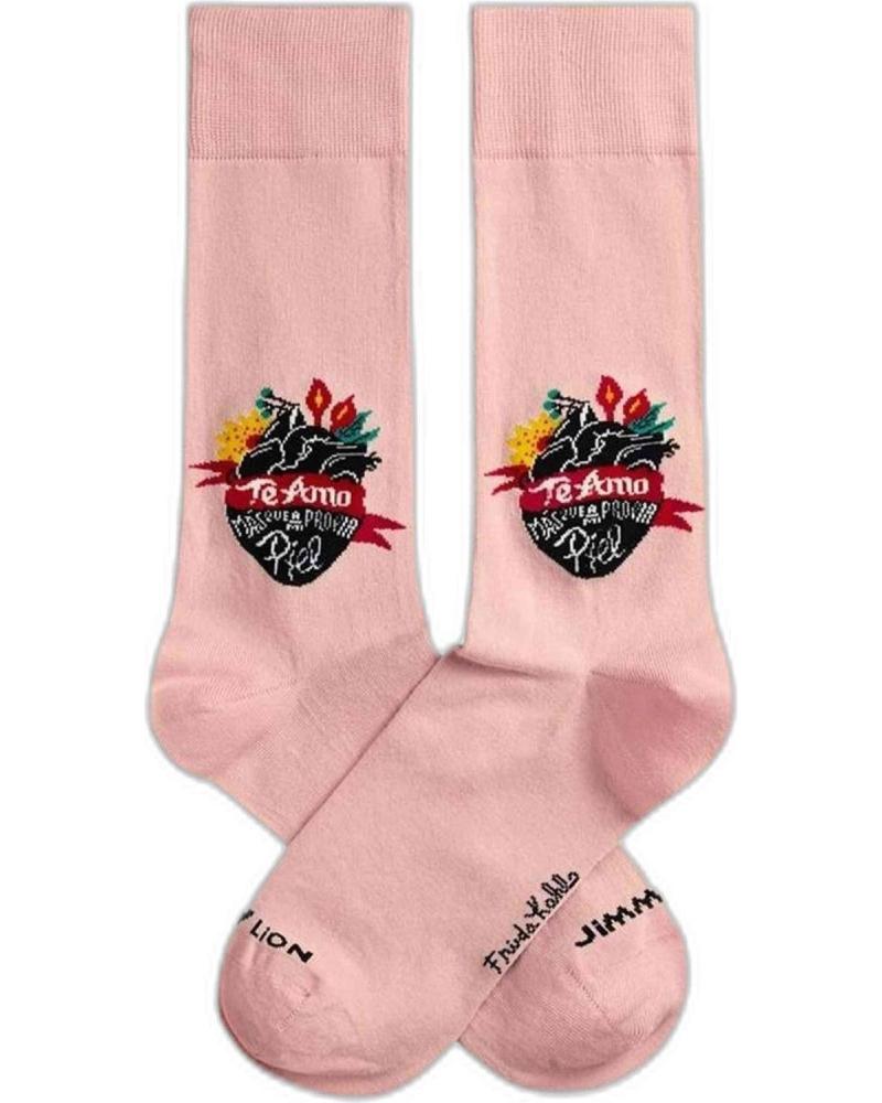 JIMMY LION PINK SOCKS WITH DISTINCTIVE DESIGN ROSA