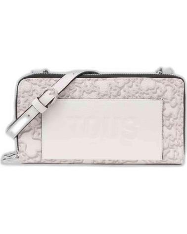 TOUS KAOS MONOGRAM GRAY CROSSBODY WALLET BAG GRIS