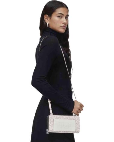 TOUS KAOS MONOGRAM GRAY CROSSBODY WALLET BAG GRIS