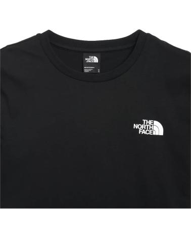 THE NORTH FACE SHORT SLEEVE T-SHIRT FOR KIDS BLACK NEGRO