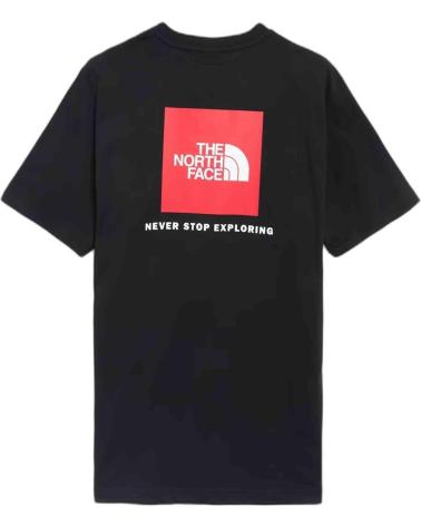 THE NORTH FACE SHORT SLEEVE T-SHIRT FOR KIDS BLACK NEGRO