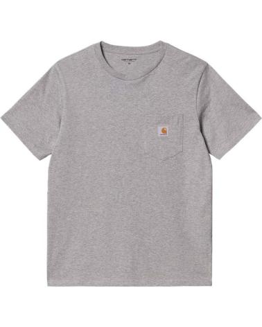 CARHARTT WIP POCKET LOGO T-SHIRT GREY FOR MEN GRIS