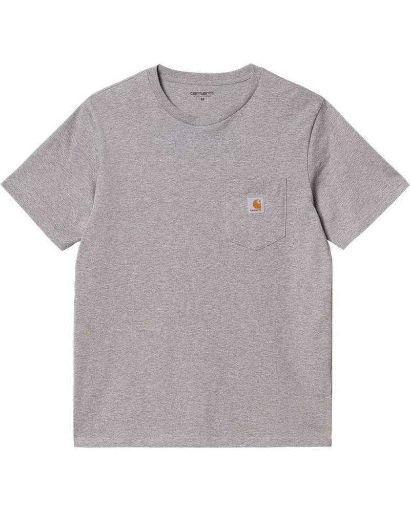 CARHARTT WIP POCKET LOGO T-SHIRT GREY FOR MEN GRIS