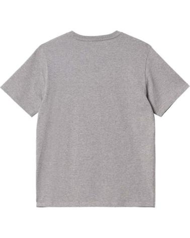 CARHARTT WIP POCKET LOGO T-SHIRT GREY FOR MEN GRIS
