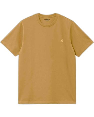 CARHARTT MEN'S COTTON T-SHIRT - MUSTARD YELLOW TONE AMARILLO