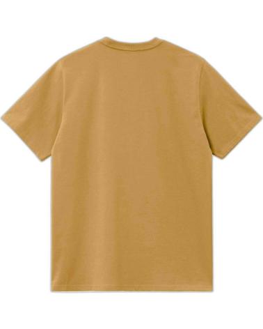 CARHARTT MEN'S COTTON T-SHIRT - MUSTARD YELLOW TONE AMARILLO