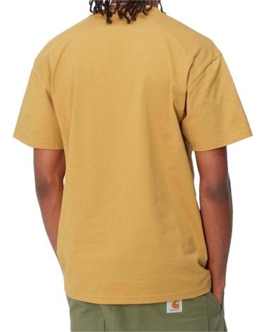 CARHARTT MEN'S COTTON T-SHIRT - MUSTARD YELLOW TONE AMARILLO