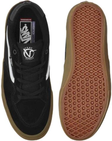 VANS OFF THE WALL SKATESCHUHE - SCHWARZ MIT GUMMISOHLE NEGRO