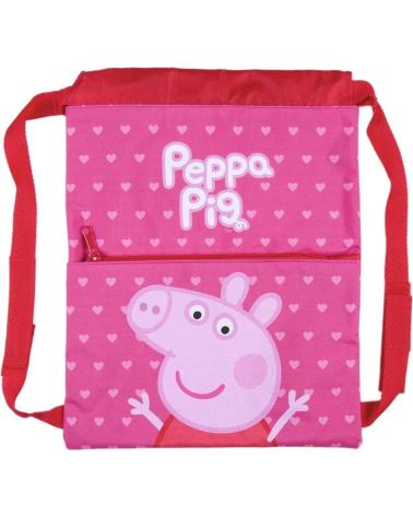 BANDOLERA INFANTIL ARTESANIA CERDA PEPPA PIG - ROSA PUNTOS MULTICOLOR