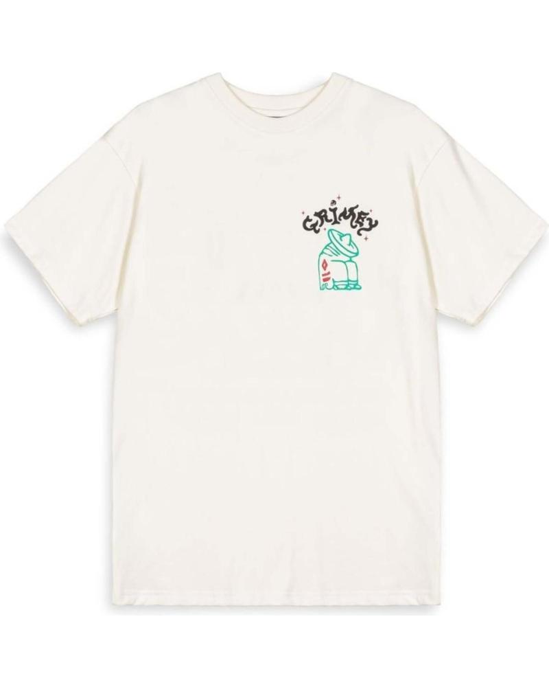GRIMEY BEIGE T-SHIRT WITH GRAPHIC PRINT BEIGE