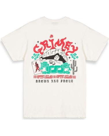GRIMEY BEIGE T-SHIRT WITH GRAPHIC PRINT BEIGE