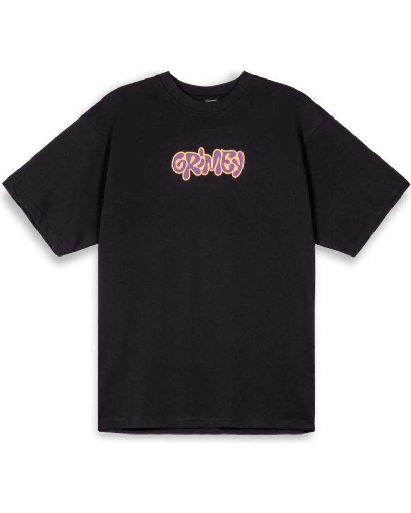 GRIMEY T-SHIRT NOIR À IMPRIMÉ GRAPHIQUE NEGRO