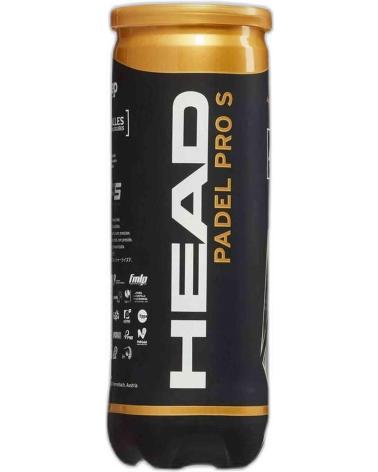 HEAD PADEL PRO S PALLINE DA PADEL - TUBO GIALLO AMARILLO
