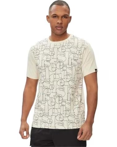 ELLESSE GILLIANO PRINTED OFF WHITE BEIGE T-SHIRT BEIGE
