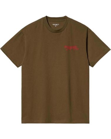 T-SHIRT CARHARTT WIP MARRON AVEC LOGO GRAPHIQUE AU DOS MARRóN