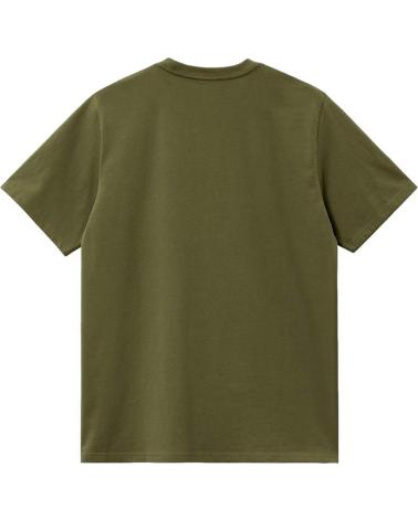 T-SHIRT CARHARTT VERT AVEC IMPRIMÉ FRONTAL VERDE