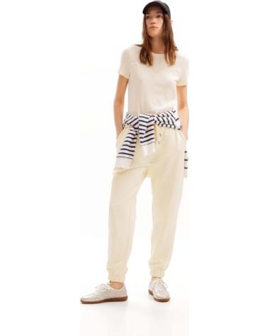 Inicio-DESIGUAL-PANTALONES-LARGOS-EN-COLOR-PARA-MUJER-BEIGE
