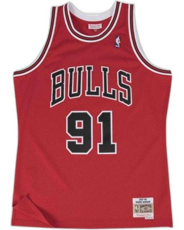 MITCHELL  NESS CAMISETA MITCHELL NESS DENNIS RODMAN EN COLOR PARA HOMB ROJO