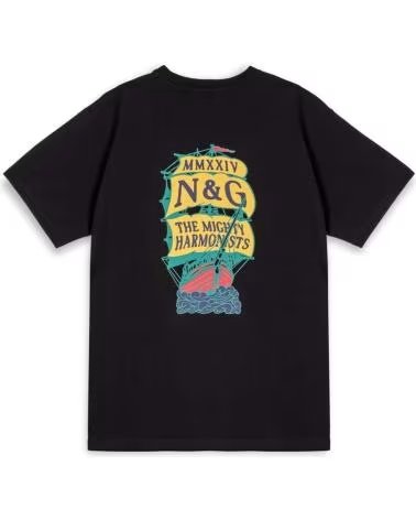 GRIMEY MAGLIETTA A MANICA CORTA GA706-BLK NEGRO