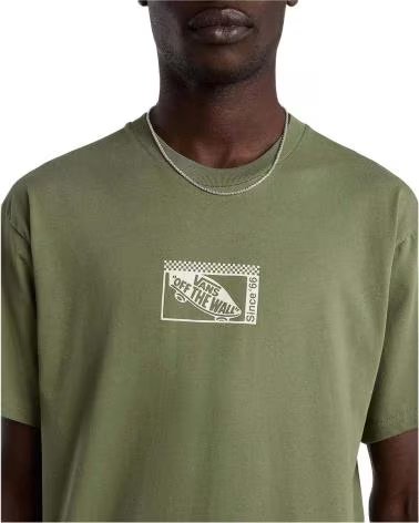 VANS OFF THE WALL CAMISETA DE MANGA CORTA VANS TECH BOXX EN PARA HOMBRE VERDE