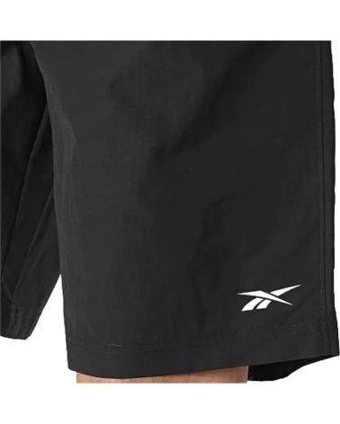 REEBOK PANTALONES CORTOS DEPORTIVOS NEGROS NEGRO