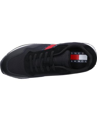 Scarpe sport per Uomo TOMMY HILFIGER EM0EM01081 LEATHER TJM RUNNER BDS BLACK