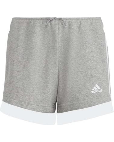 ADIDAS PANTALONES CORTOS EN COLOR PARA NINOS GRIS