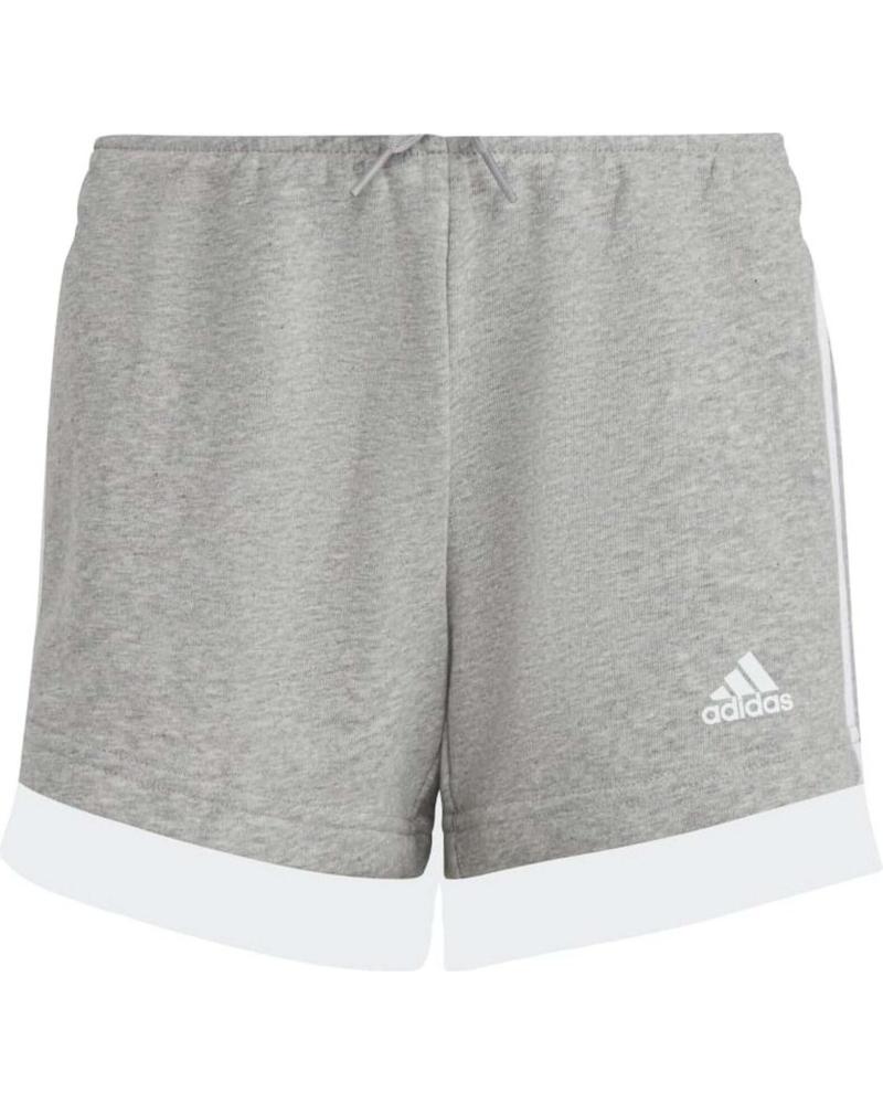 ADIDAS PANTALONES CORTOS EN COLOR PARA NINOS GRIS