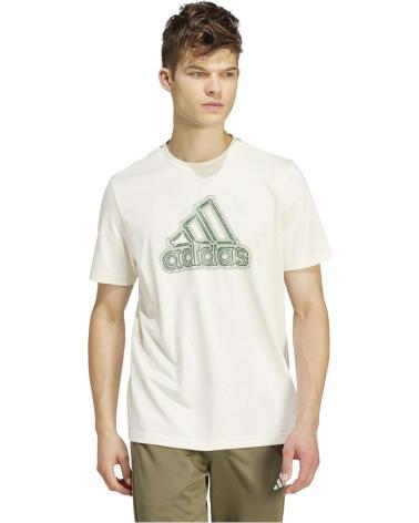 ADIDAS T-SHIRT ROWTH BOS BEIGE LOGO CONTRASTE BEIGE