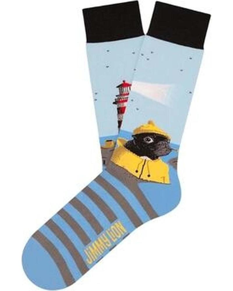 JIMMY LION CALCETINES EN COLOR PARA HOMBRE AZUL