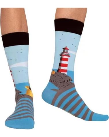 JIMMY LION CALCETINES EN COLOR PARA HOMBRE AZUL