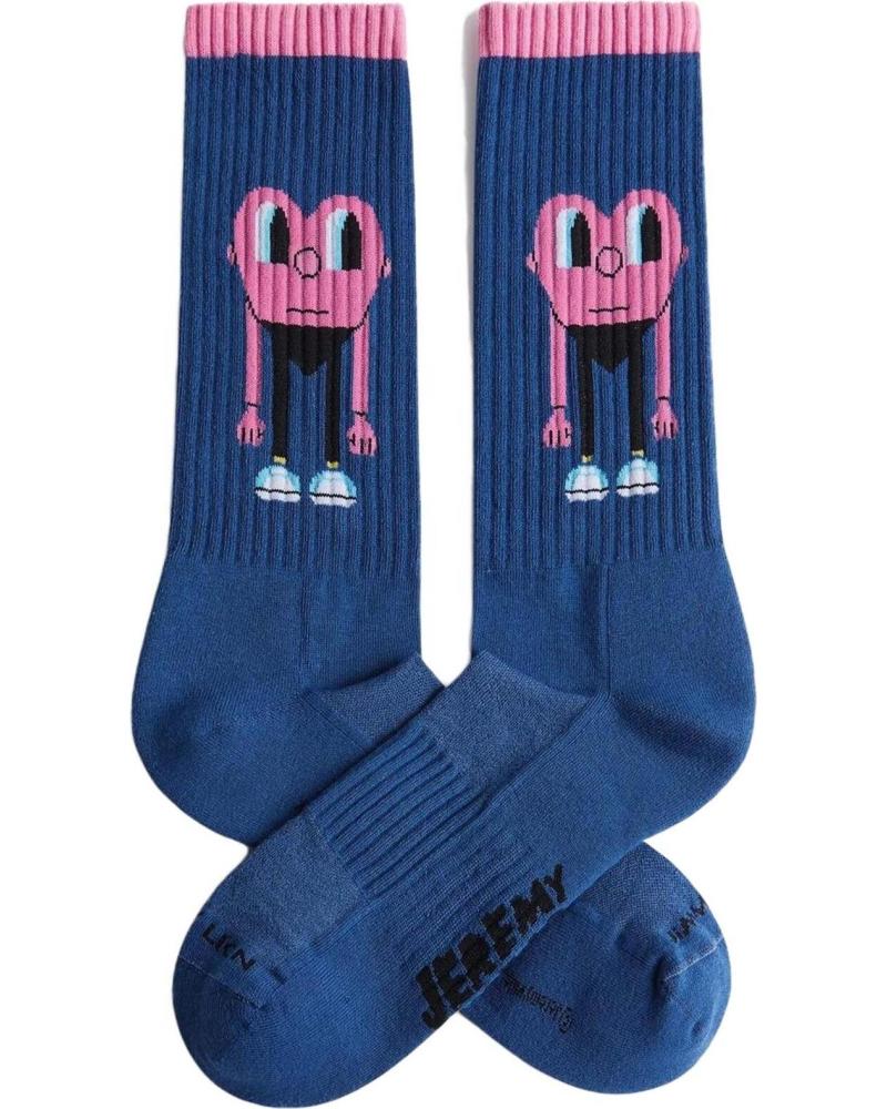 JIMMY LION CALCETINES EN COLOR PARA HOMBRE AZUL