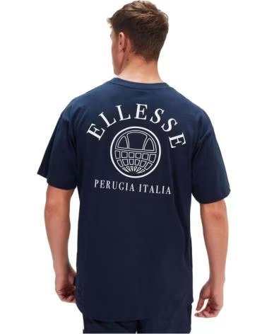 ELLESSE MANGA CORTA AZUL MARINO CON LOGO CLÁSICO AZUL