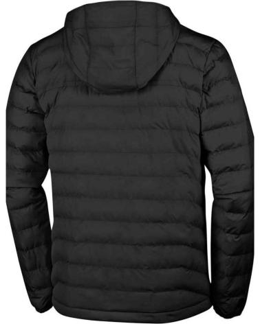 CHAQUETA DE PLUMA COLUMBIA NEGRA CON CAPUCHA NEGRO