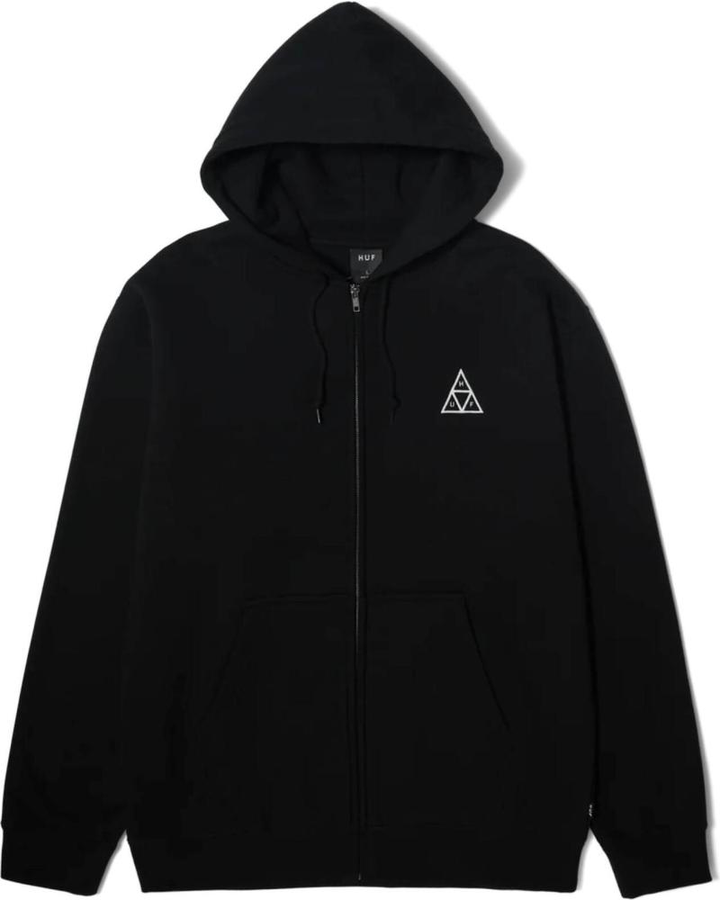 HUF SUDADERAS EN COLOR PARA HOMBRE NEGRO