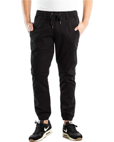 REELL PANTALONES LARGOS EN COLOR PARA HOMBRE NEGRO