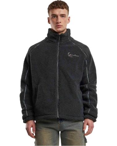 VESTE POLAIRE KARL KANI GRISE AVEC LOGO BRODÉ GRIS