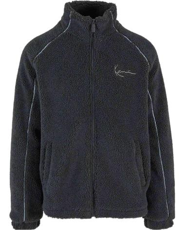 VESTE POLAIRE KARL KANI GRISE AVEC LOGO BRODÉ GRIS