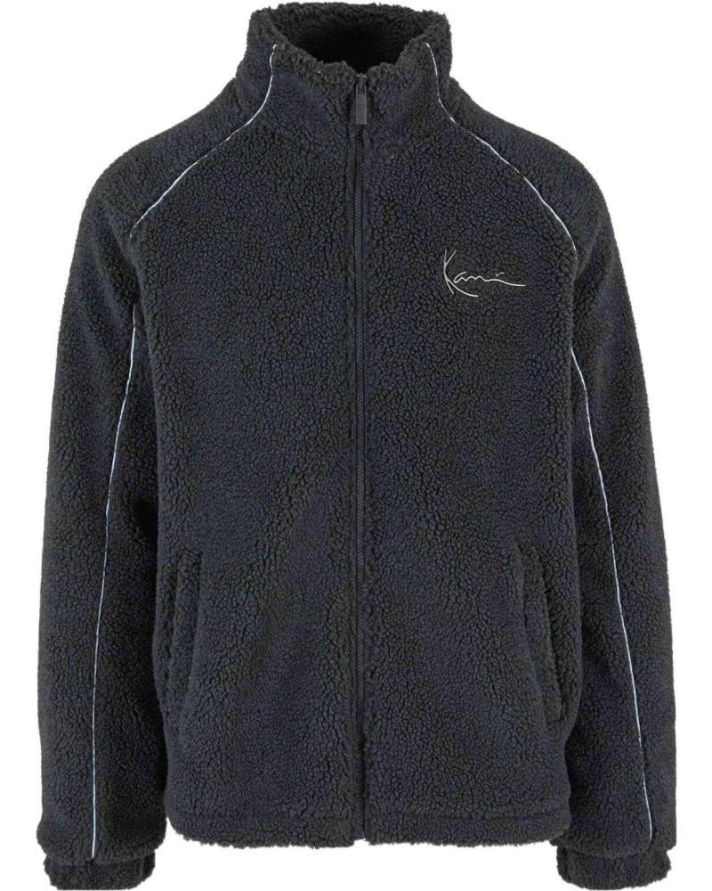 VESTE POLAIRE KARL KANI GRISE AVEC LOGO BRODÉ GRIS
