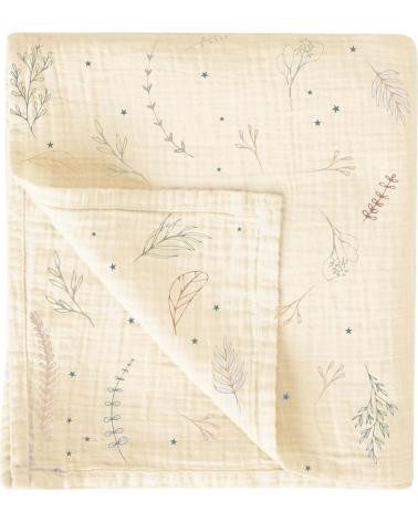 COUVERTURE MULTIUSAGE BÉBÉ COIMASA - IMPRIMÉ 'EN MAISON' BEIGE BEIGE