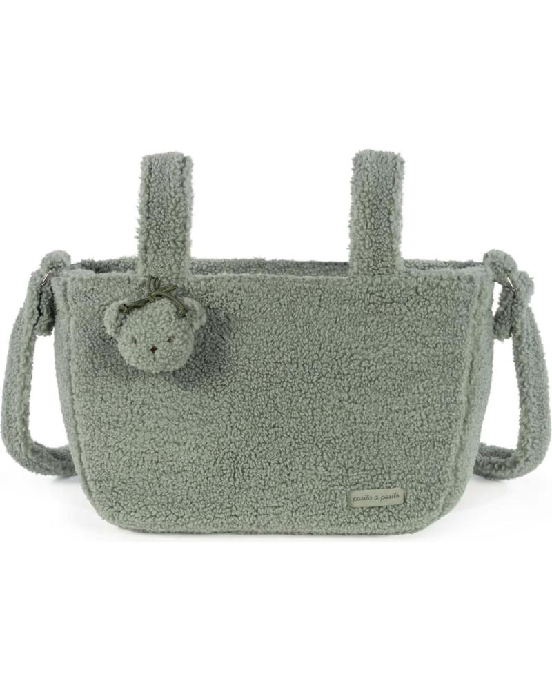 PASITO A PASITO GREEN STROLLER ORGANIZER BAG WITH BEAR CHARM VERDE