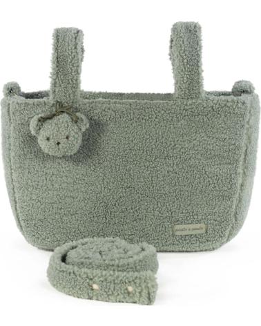 PASITO A PASITO GREEN STROLLER ORGANIZER BAG WITH BEAR CHARM VERDE