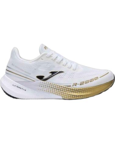 JOMA RUNNING SHOES IN WHITE WITH GOLD DETAILS BLANCO