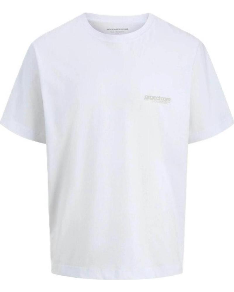 JACK AND JONES CAMISETA JCOUUNION BACK PRINT TEE CREW BRIGHT WHITE BLANCO