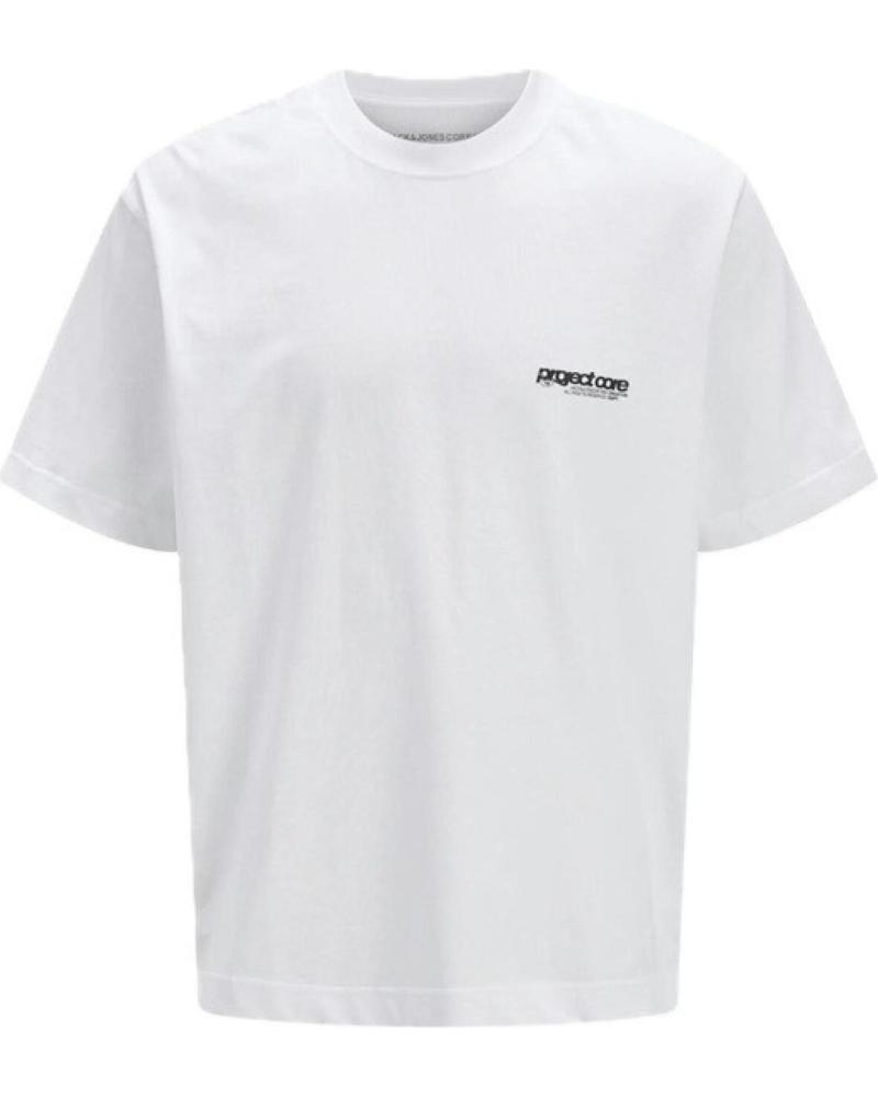 T-SHIRT JACK & JONES JCOUUNION ESTAMPADO TRASEIRO GOLA REDONDA BRANCA BLANCO