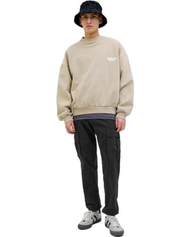 JACK AND JONES PANTALON CARGO JACK JONES JPSTKANE JONNIE CUFFED BLACK NEGRO
