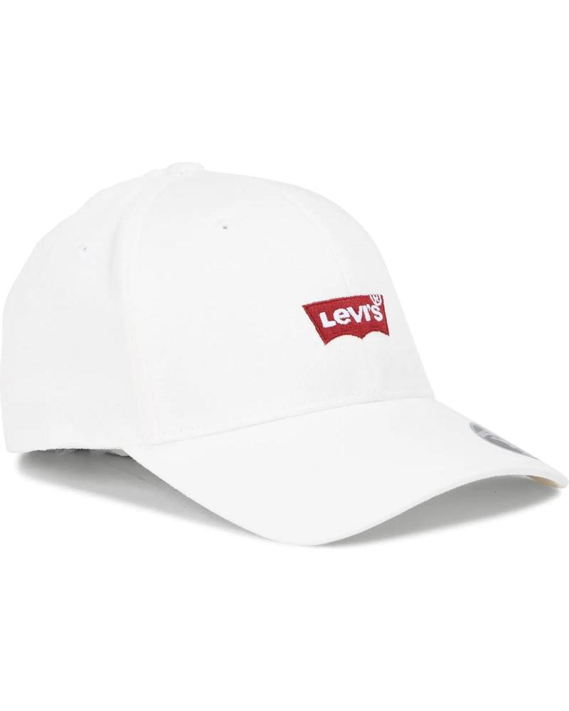 CAPPELLINO DA BASEBALL LEVIS CLASSICO BIANCO CON LOGO BATWING DA UOMO BLANCO