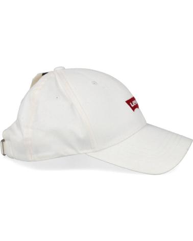 CAPPELLINO DA BASEBALL LEVIS CLASSICO BIANCO CON LOGO BATWING DA UOMO BLANCO