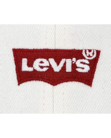 CAPPELLINO DA BASEBALL LEVIS CLASSICO BIANCO CON LOGO BATWING DA UOMO BLANCO