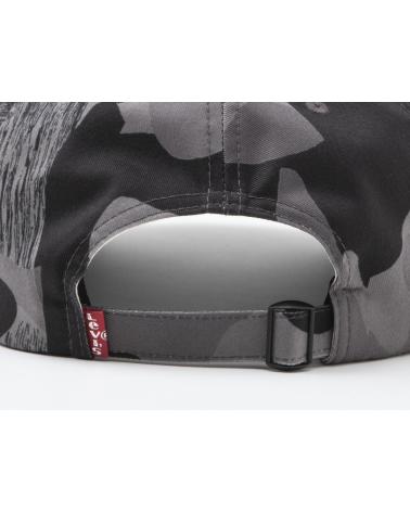 CAPPELLINO DA BASEBALL LEVIS CAMOUFLAGE GRIGIO CON LOGO GIALLO DA UOMO GRIS